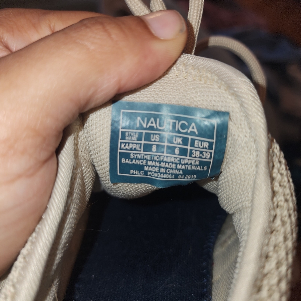 ❤️Beige Nautica Sneakers☆ - Picture 8 of 8
